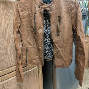 Love Culture Women's Tan Leather Jacket